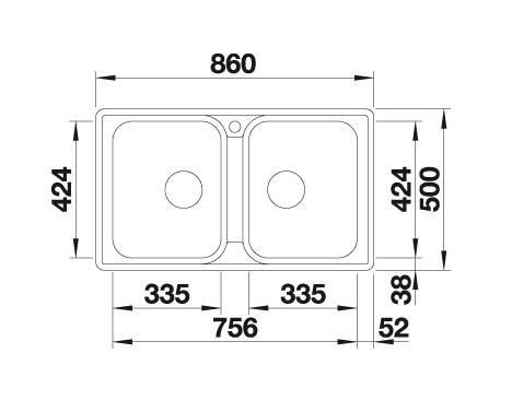 Blanco Lemis 8-IF UX køkkenvask - Rustfrit stål