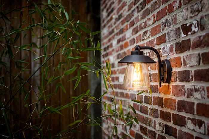 Lutec Tradition Cate udendørslampe til væg - Mat rust Lutec Tradition Cate udendørslampe til væg - Mat rust