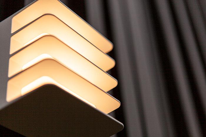 Lutec Modern Gridy udendørslampe til væg - Vendbar Lutec Modern Gridy udendørslampe til væg - Vendbar