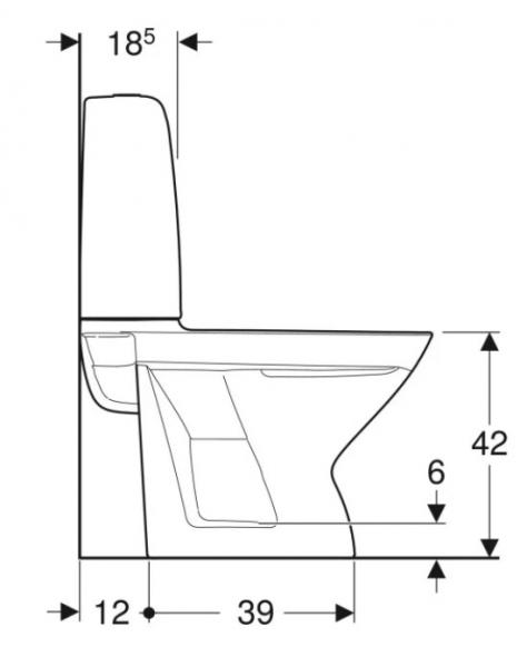 If&ouml; Spira 6262 toilet m/If&ouml; clean, RIMfree og universall&aring;s - Limning