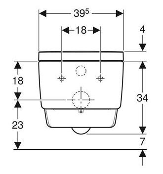 Geberit AquaClean Mera Comfort væghængt bidettoilet m/Turboflush og KeraTect Geberit AquaClean Mera Comfort væghængt bidettoilet m/Turboflush og KeraTect
