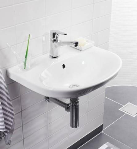 Gustavsberg Nautic 56 håndvask t/væg - 1 hanehul Gustavsberg Nautic 56 håndvask t/væg - 1 hanehul