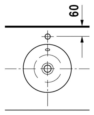 Duravit Starck 1 Ø33 fritstående bowlevask - Uden hanehul Duravit Starck 1 Ø33 fritstående bowlevask - Uden hanehul