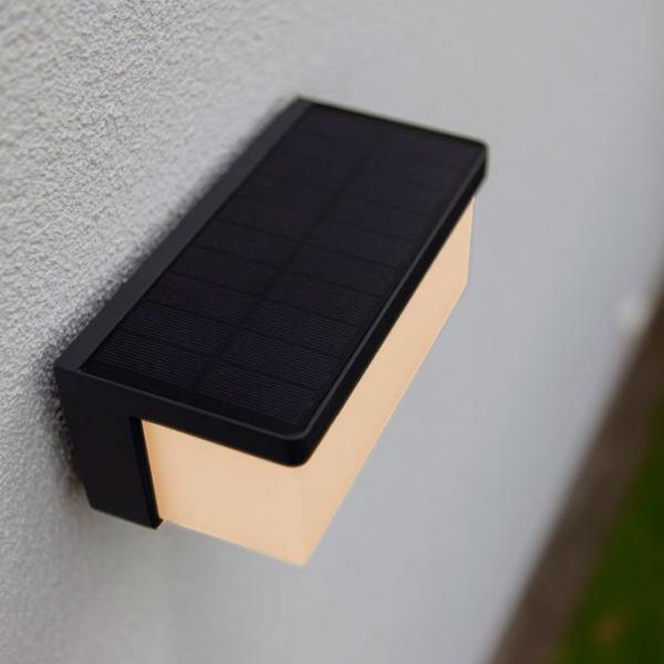 Lutec Solar Zelna udendørslampe til væg - Mørkegrå Lutec Solar Zelna udendørslampe til væg - Mørkegrå