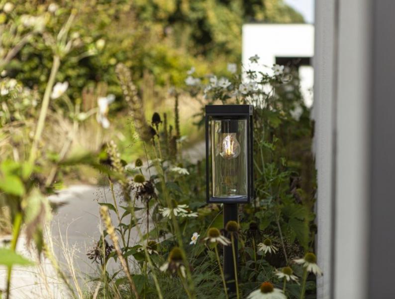 Lutec Solar Flair udendørs standerlampe m/solceller - Mat sort