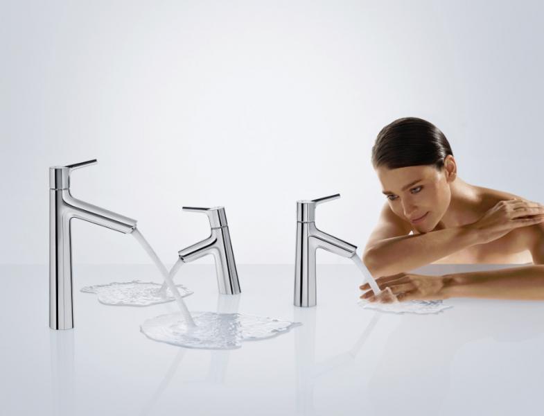 hansgrohe Talis S 80 håndvaskarmatur m/push-open bundventil