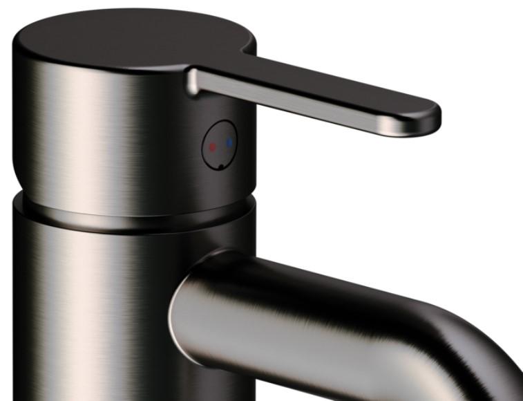 Damixa Silhouet S håndvaskbatteri u/bundventil - Børstet grafitgrå Damixa Silhouet S håndvaskbatteri u/bundventil - Børstet grafitgrå