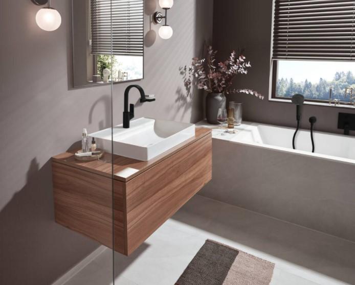 hansgrohe Vivenis 210 håndvaskarmatur m/svingtud u/bundventil - Mat sort