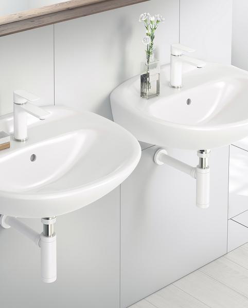 Gustavsberg Estetic håndvaskarmatur u/bundventil - Hvid mat Gustavsberg Estetic håndvaskarmatur u/bundventil - Hvid mat