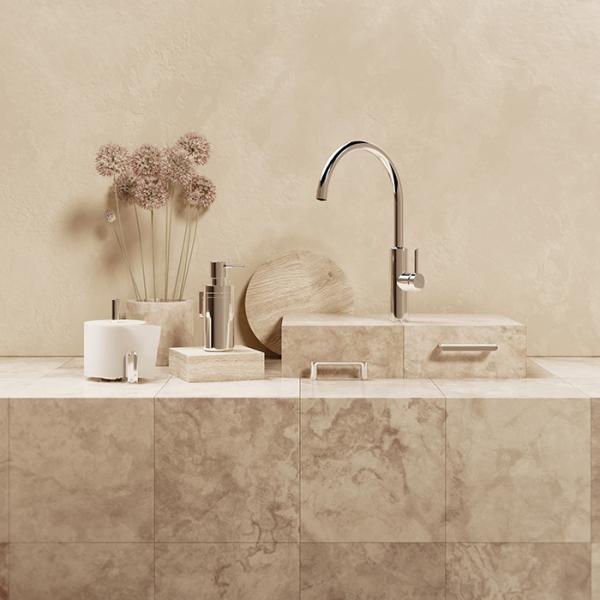 Damixa Iris køkkenarmatur m/C-tud, koldstart og svingtud - Krom Damixa Iris køkkenarmatur m/C-tud, koldstart og svingtud - Krom