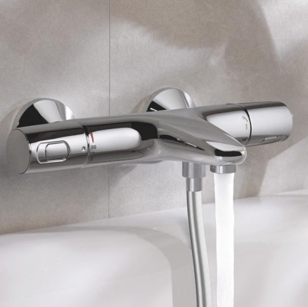 Grohe Precision Trend komplet badekararmatur m/SmartActive og termostat - Krom Grohe Precision Trend komplet badekararmatur m/SmartActive og termostat - Krom