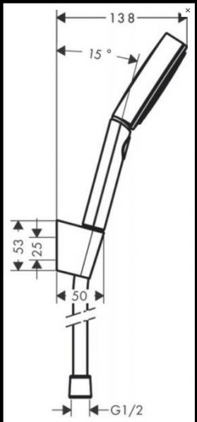 Hansgrohe Rebris S komplet kararmatur - Mat sort Hansgrohe Rebris S komplet kararmatur - Mat sort
