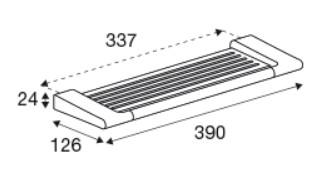Pressalit Style hylde til bad - 39 cm - Mat sort Pressalit Style hylde til bad - 39 cm - Mat sort