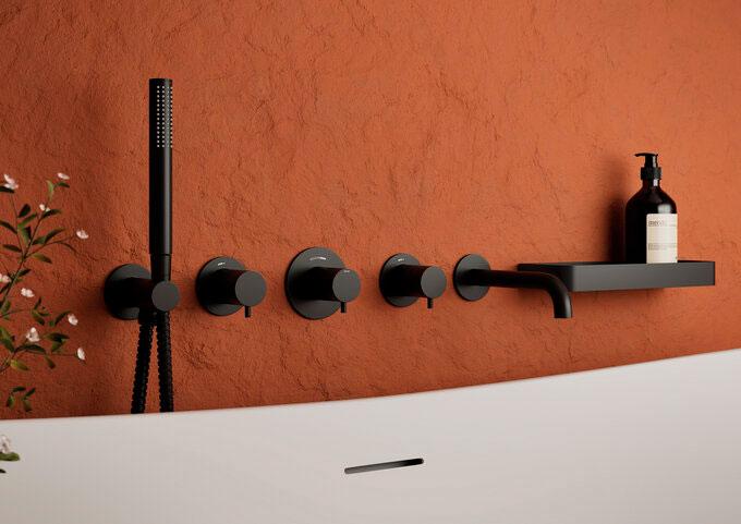 Damixa Zen brusehylde - Mat sort Damixa Zen brusehylde - Mat sort