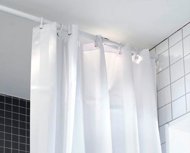 Van Der P Erica2000 Forskydelig forhængsstang 155-260m - Hvid Van Der P Erica2000 Forskydelig forhængsstang 155-260m - Hvid