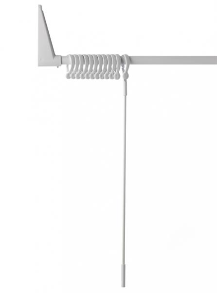 Van der P Erica2000 forhængsstang vinkel 85x85cm til brus - Hvid Van der P Erica2000 forhængsstang vinkel 85x85cm til brus - Hvid