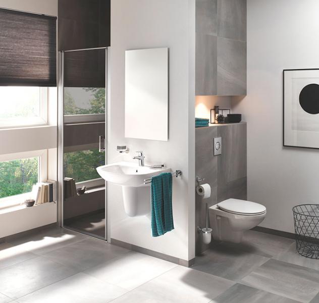 Grohe Bau Cosmopolitan toiletbørste til væg - Krom Grohe Bau Cosmopolitan toiletbørste til væg - Krom