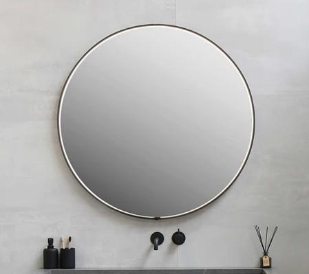 Sanibell Ink SP24 rundt spejl m/lys, varme og sensor Ø100 - Mat sort Sanibell Ink SP24 rundt spejl m/lys, varme og sensor Ø100 - Mat sort