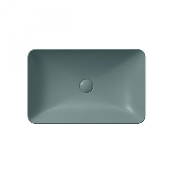 GSI Pura 60 fritstående bowlevask - Firkantet - Uden overløb - Agave