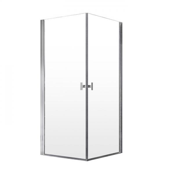 Str&oslash;mberg Noma 120 bruseniche - 80x80 cm - Klar glas/steel