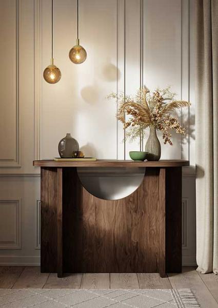 Cassøe Luna pendel m/bruntonet glas - Børstet messing