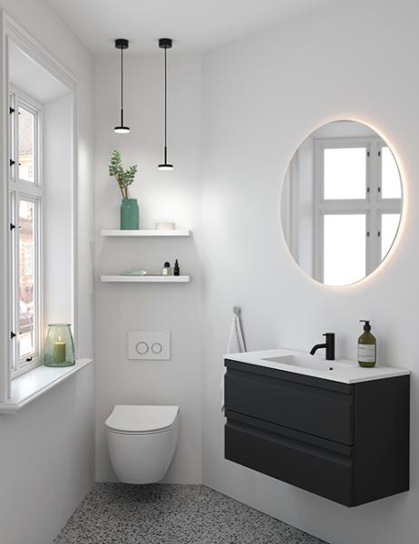 Dansani Luna hylde 35 - Hvid mat Dansani Luna hylde 35 - Hvid mat