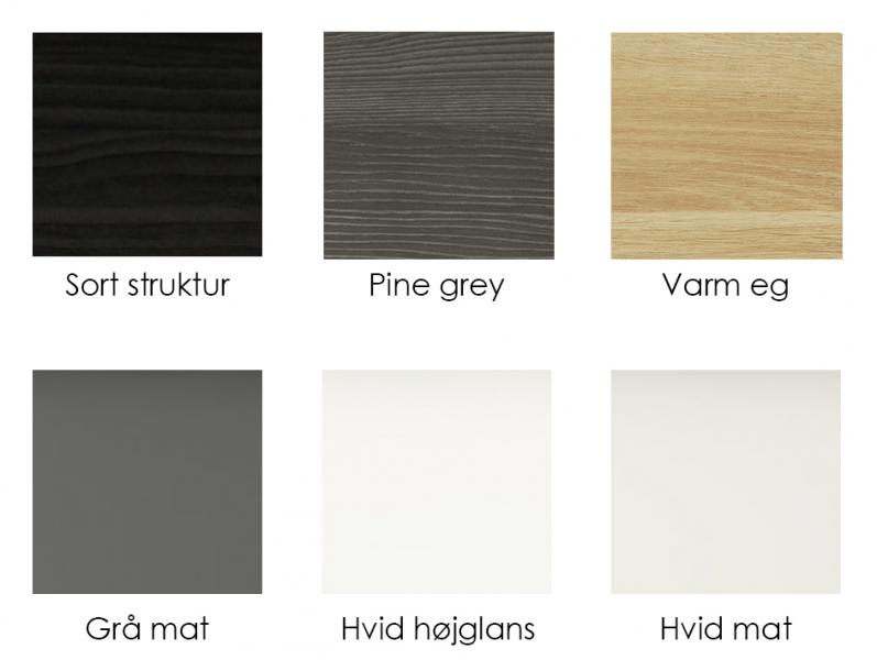 Dansani Mido+ 120 vaskeskab m/skuffer - Sort struktur Dansani Mido+ 120 vaskeskab m/skuffer - Sort struktur