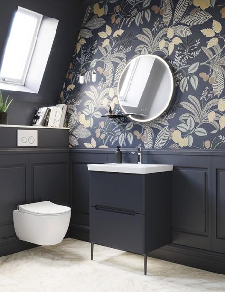 Dansani Luna Vintage 60 møbelsæt m/Larghetto vask, skuffer og integrerede greb - Valgfri farve Dansani Luna Vintage 60 møbelsæt m/Larghetto vask, skuffer og integrerede greb - Valgfri farve