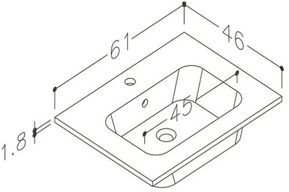 Str&oslash;mberg Altus 60 m&oslash;bels&aelig;t - Beton