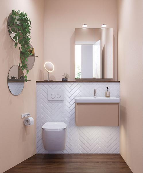 Dansani Luna Classic 60 møbelsæt m/Larghetto vask og integreret greb - Valgfri farve Dansani Luna Classic 60 møbelsæt m/Larghetto vask og integreret greb - Valgfri farve