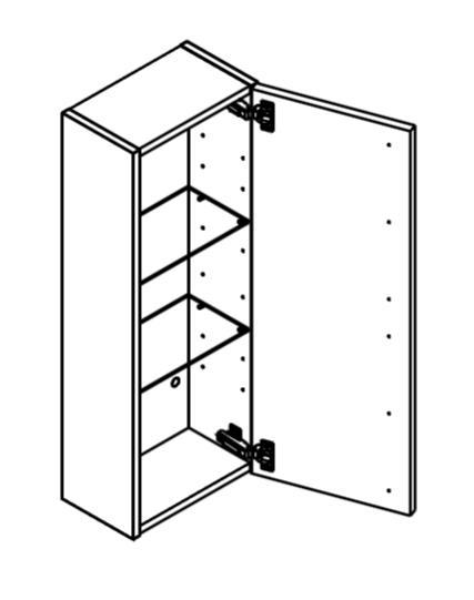 Dansani Luna Urban overskab - Venstrehængslet - Varm eg