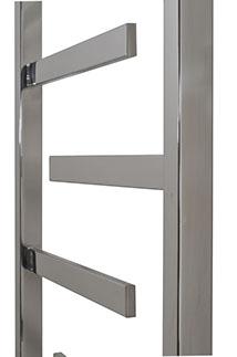 Kriss Luna håndklædetørrer - 50X100 cm - Poleret rustfrit stål Kriss Luna håndklædetørrer - 50X100 cm - Poleret rustfrit stål