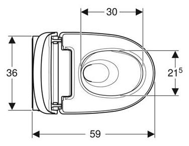 Geberit AquaClean Mera Comfort væghængt bidettoilet m/Turboflush og KeraTect Geberit AquaClean Mera Comfort væghængt bidettoilet m/Turboflush og KeraTect