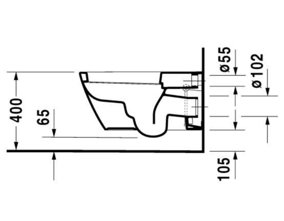Duravit Starck 2 h&aelig;ngesk&aring;l til sensowash