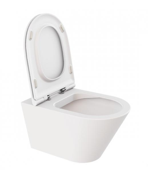 Lavabo Forma rimless væghængt toilet inkl. sæde og Vortex skyl Lavabo Forma rimless væghængt toilet inkl. sæde og Vortex skyl