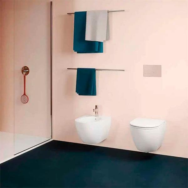 Lavabo Comoda rimless væghængt toilet inkl. EasyClean og sæde m/soft-close og quick release - Hvid Lavabo Comoda rimless væghængt toilet inkl. EasyClean og sæde m/soft-close og quick release - Hvid