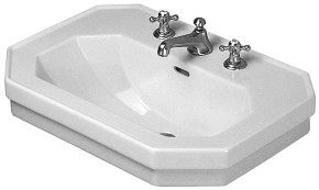 Duravit 1930 80 håndvask t/væg - 1/3 hanehuller Duravit 1930 80 håndvask t/væg - 1/3 hanehuller