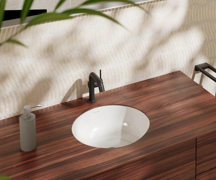 hansgrohe Xuniva S 35 håndvask t/underlimning - Med overløb - Uden hanehul hansgrohe Xuniva S 35 håndvask t/underlimning - Med overløb - Uden hanehul