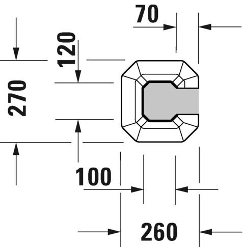 Duravit 1930 søjle til håndvask 085791 Duravit 1930 søjle til håndvask 085791