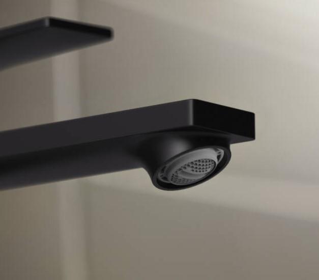 Hansgrohe Rebris E 240 håndvaskarmatur m/Coolstart og løft-op bundventil - Mat sort