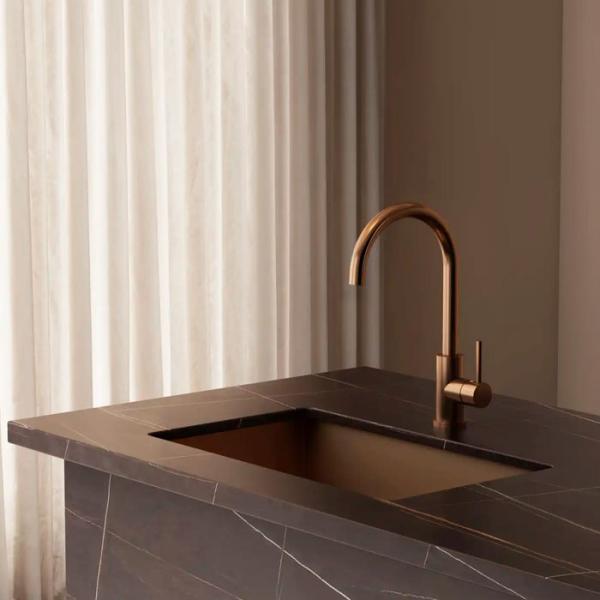 Lavabo Kubus 140 RS Round køkkenarmatur - Kobber