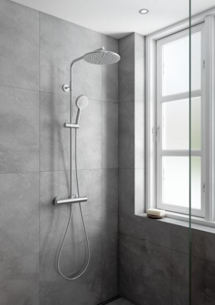 Damixa Silhouet komplet brusesystem - Ø250 - Steel Damixa Silhouet komplet brusesystem - Ø250 - Steel