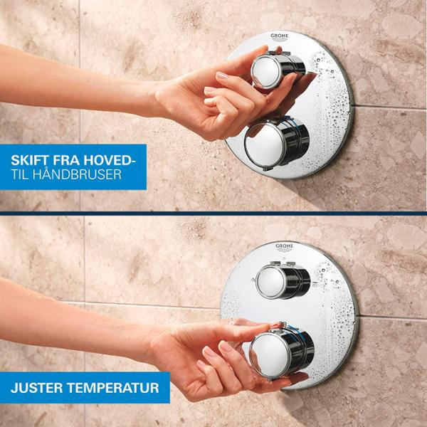 Grohe Precision 310 komplet brusesystem til indbygning Grohe Precision 310 komplet brusesystem til indbygning