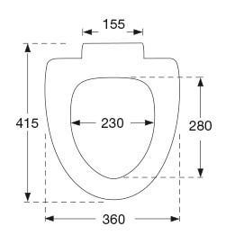 Pressalit vægspand og Cera+ toiletsæde m/Soft close Pressalit vægspand og Cera+ toiletsæde m/Soft close