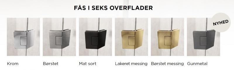 Strømberg Lucca 135 fast væg m/dør - Skræddersyet Strømberg Lucca 135 fast væg m/dør - Skræddersyet