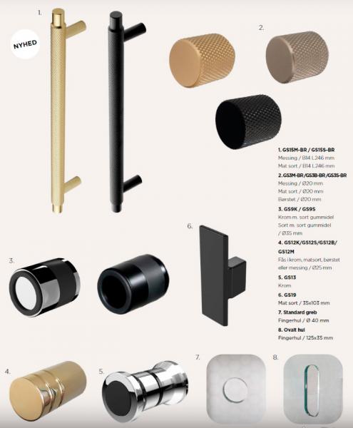 Strømberg Noma 20 Frame nichedør 800mm - Højre - Mat sort Strømberg Noma 20 Frame nichedør 800mm - Højre - Mat sort