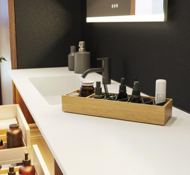 Dansani Luna opbevaringsboks til skuffe 32 x 10 cm