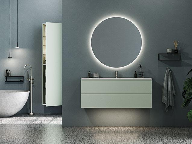 Dansani Luna Urban 120 møbelsæt m/Minore vask og skuffer - Valgfri farve Dansani Luna Urban 120 møbelsæt m/Minore vask og skuffer - Valgfri farve