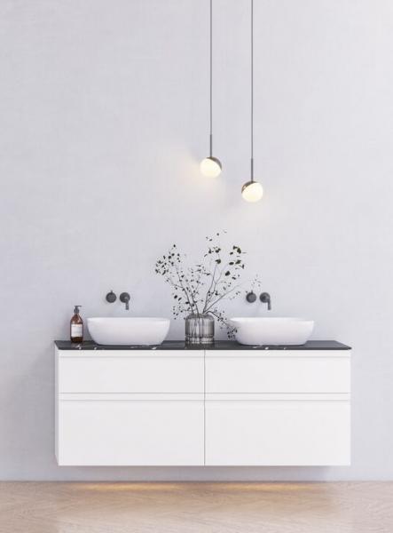 Dansani Bubble LED loftslampe Ø120mm m/lysstyring - Mat sort Dansani Bubble LED loftslampe Ø120mm m/lysstyring - Mat sort