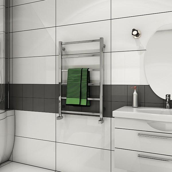 Strømberg Hagen håndklædetørrer - 50x78 cm - Krom Strømberg Hagen håndklædetørrer - 50x78 cm - Krom